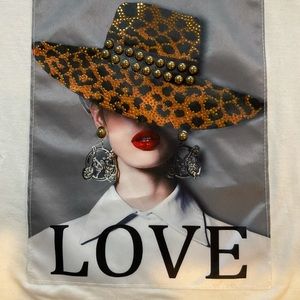 Pop art cheetah glam tee. Rivets. One of a kind!